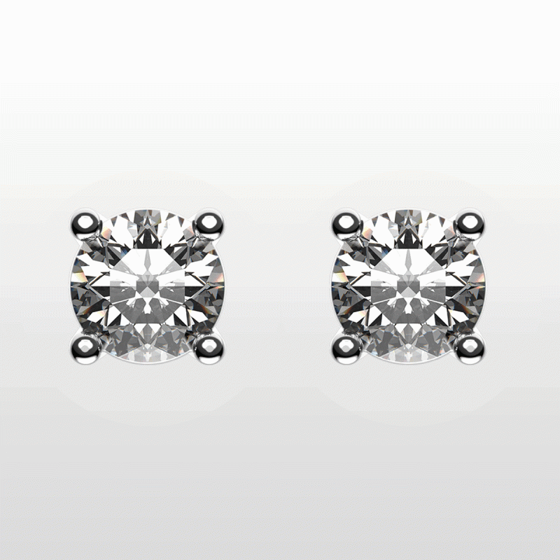 diamantörhängen 4 klor